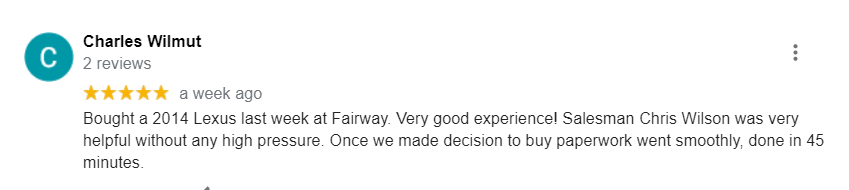 Fairway Auto Center Review 2